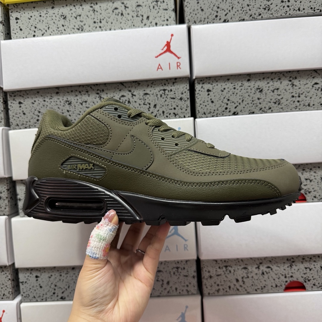 Nike Air Max 90 Reflective Swoosh Medium Olive HQ3828-200 - Image 9