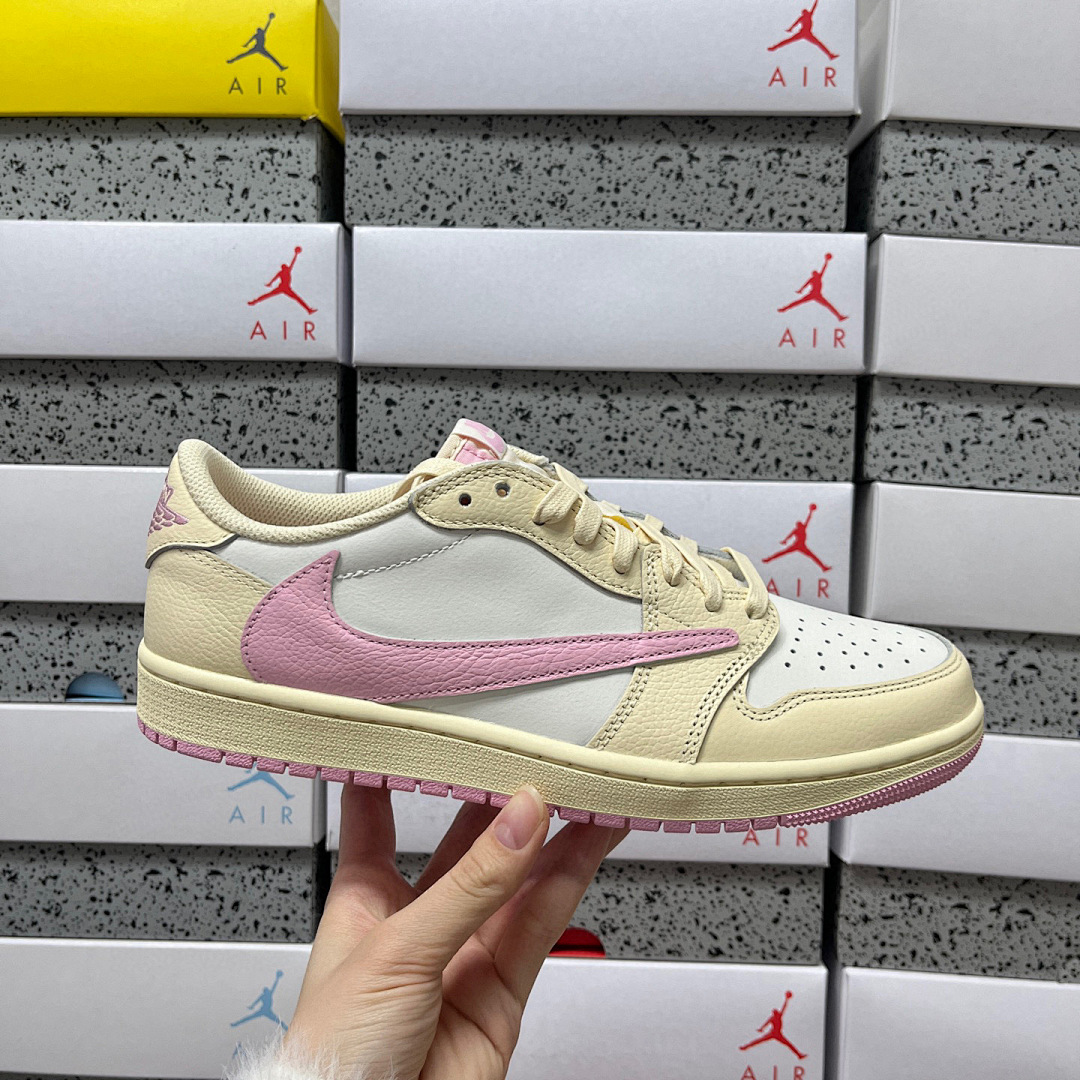 Nike Jordan 1 Retro Low OG SP Travis Scott Shy (Pink) - Image 9