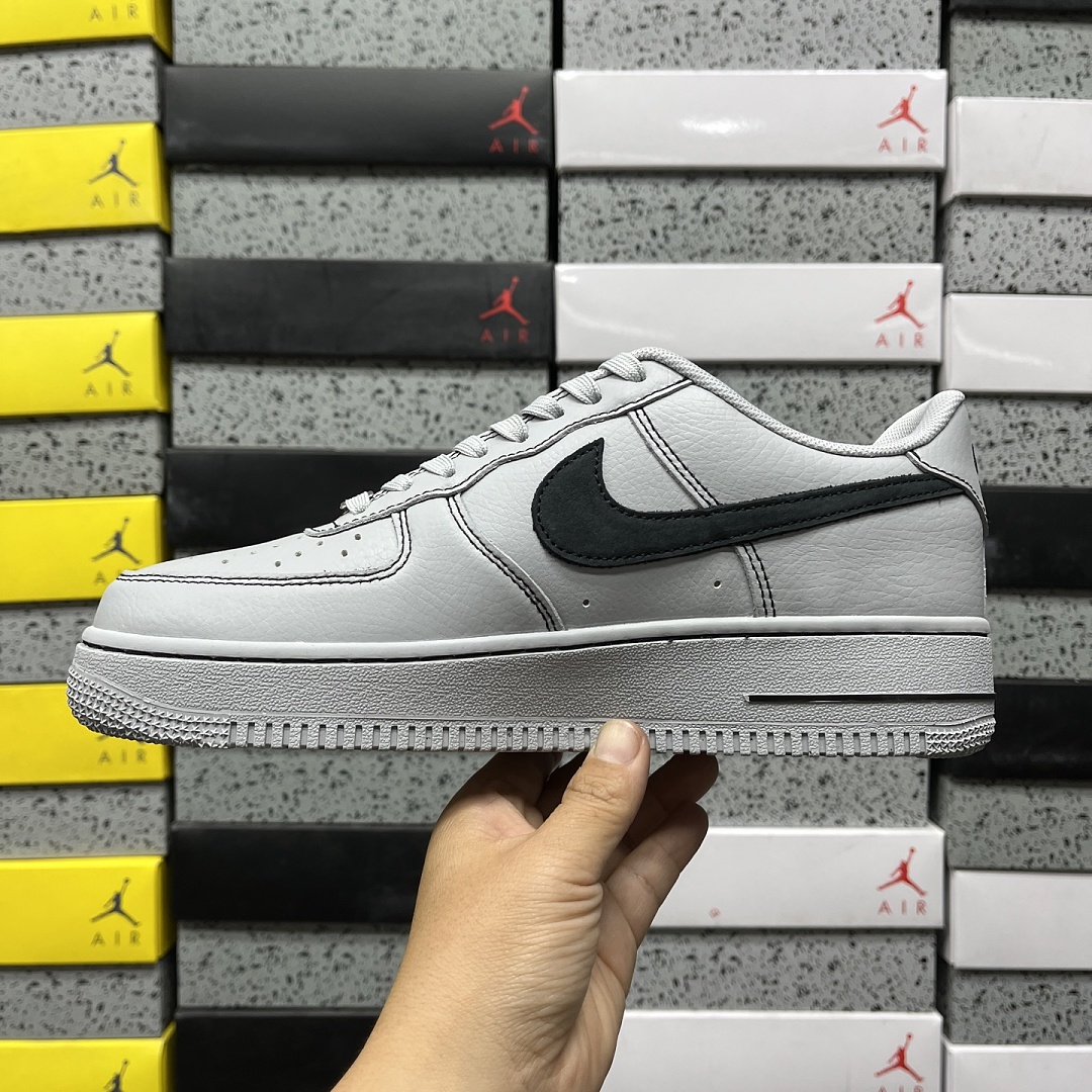 Nike Air Force 1 Low '07 LV8 Wolf (Grey Black) - Image 2
