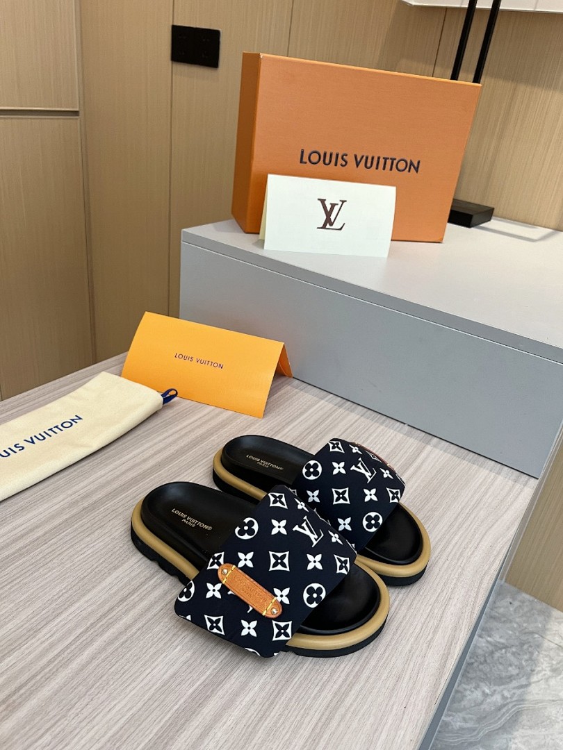 Louis Vuitton Velcro Slippers - Image 7