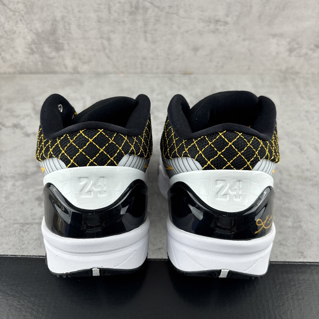 Nike Kobe 4 Protro White Black Del Sol ZK4 (Yellow) - Image 4