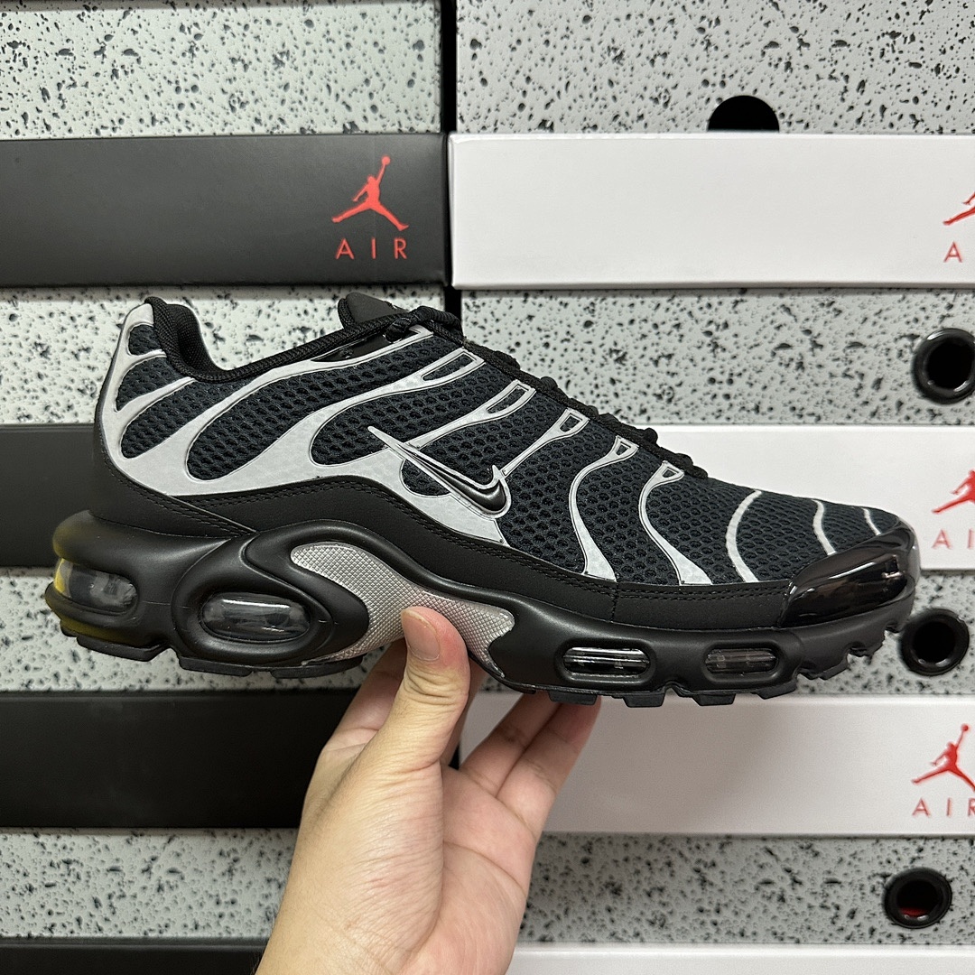 Nike Air Max Plus Premium Black Reflective (Silver) - Image 8