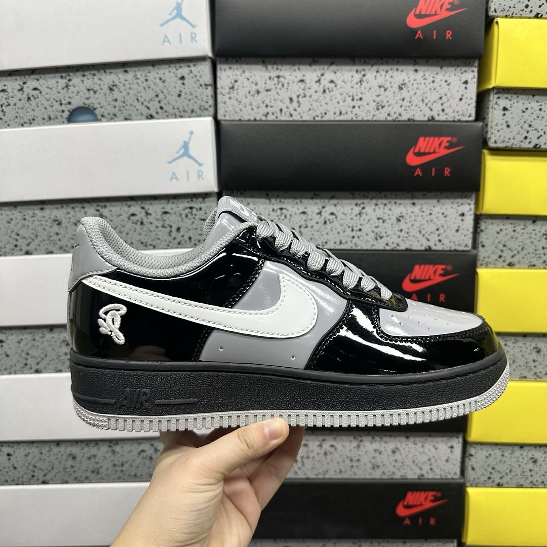 Nike Air Force 1 Low Syna Central Cee Black White Smoke (Grey) - Image 2