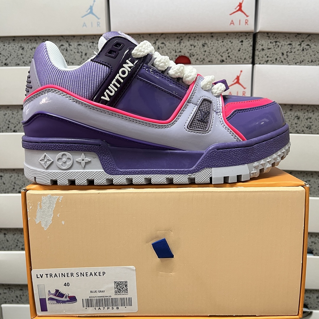 Louis Vuitton Trainer Maxi (Grey Blue)