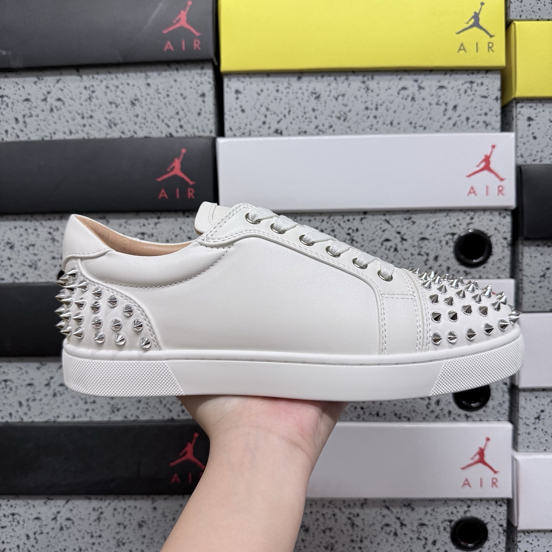 Christian Louboutin CL White Surface Stud - Image 3