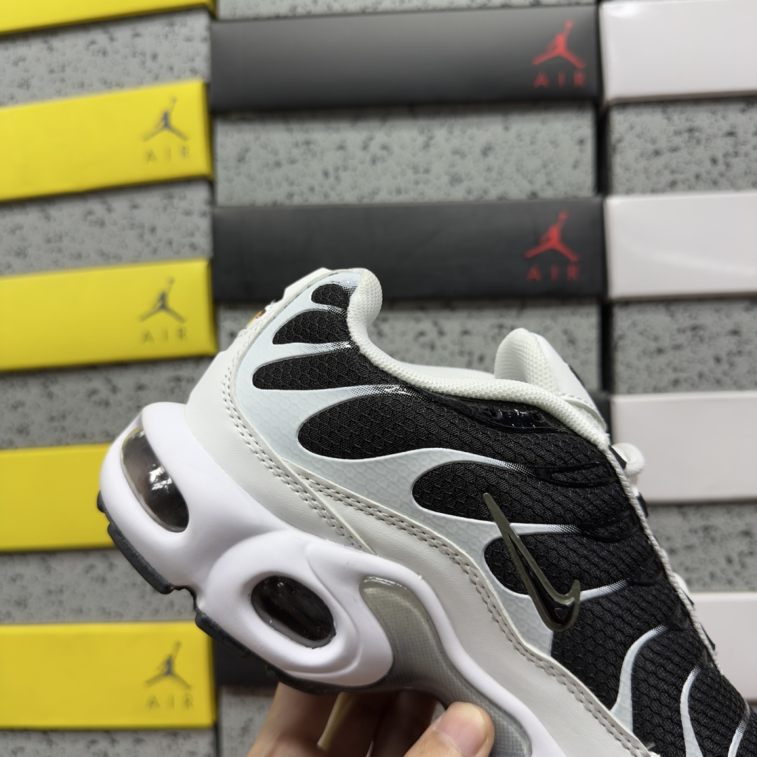 Nike Air Max Plus White Black Metallic Pewter - Image 8