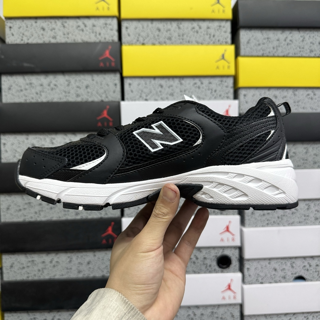 New Balance 530V2 (Black White) - Image 3
