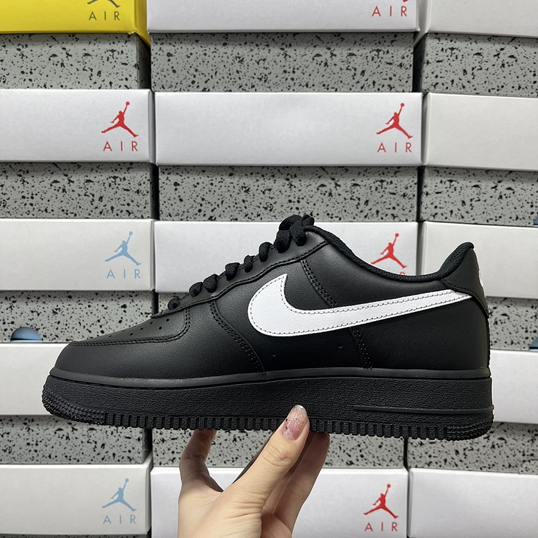 Nike Air Force 1 Low '07 (Black White) - Image 2