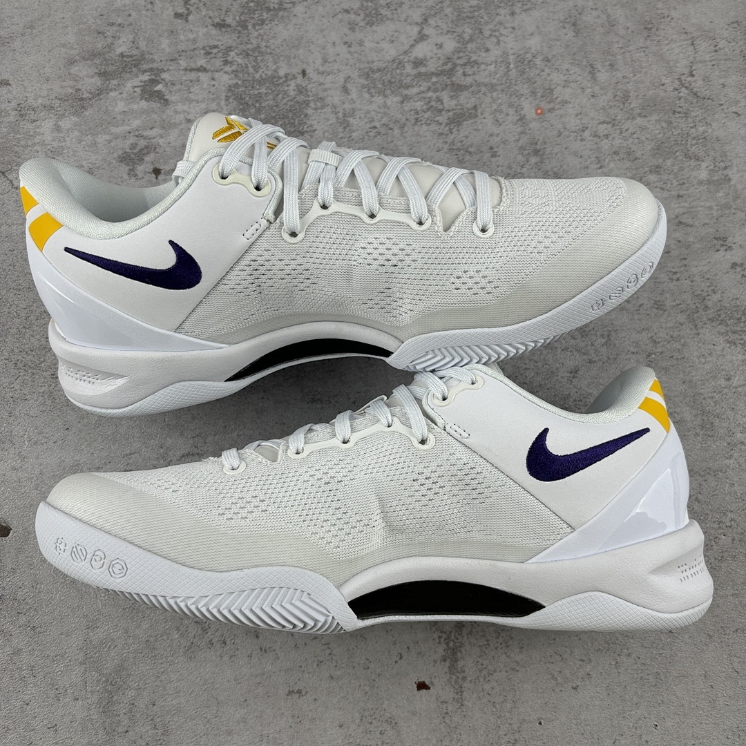 Nike Kobe 8 Protro Lakers Home ZK8 (White Purple) - Image 5