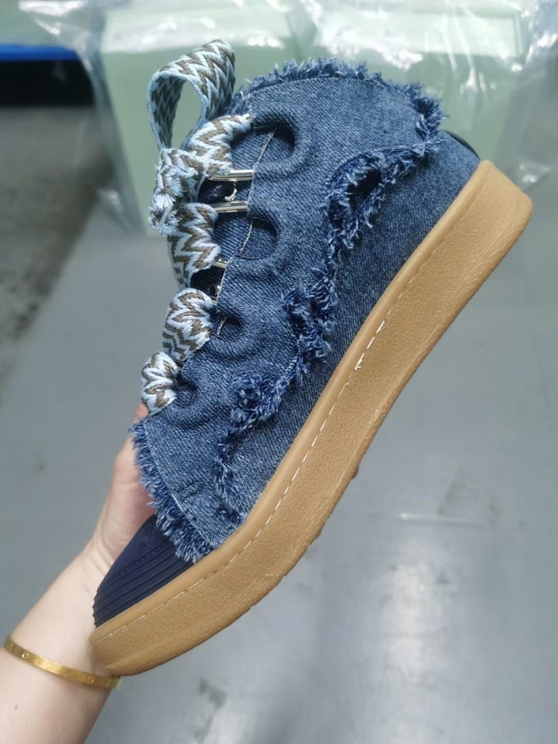 Lanvin FoShan Batch Lanvin Leather Curb Sneakers Three Generations - Image 7