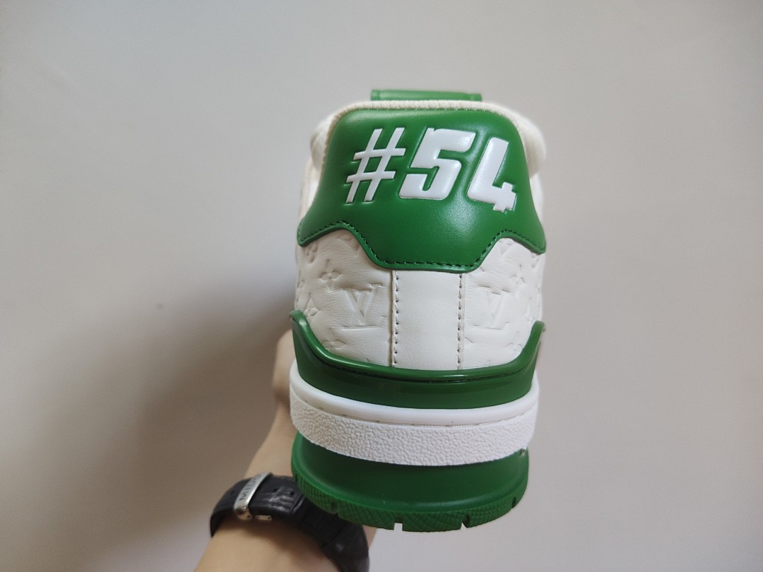 Louis Vuitton LV Trainer #54 Signature (Green White) - Image 5