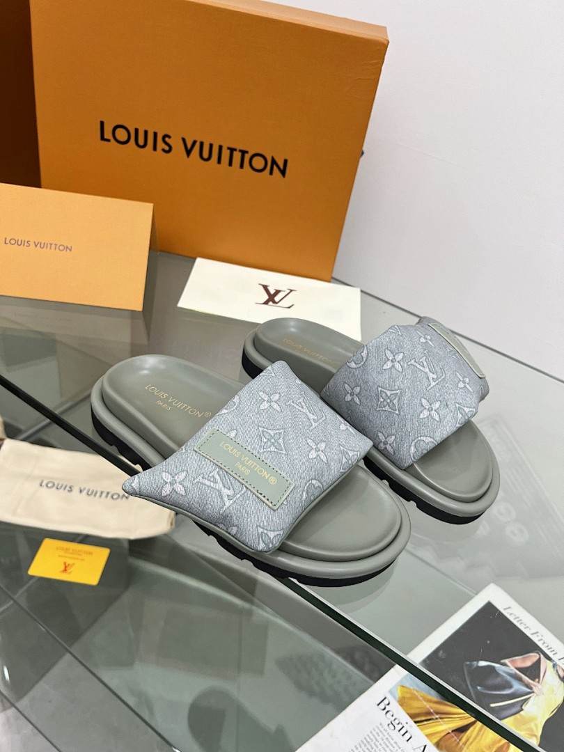 Louis Vuitton Velcro Slippers - Image 6