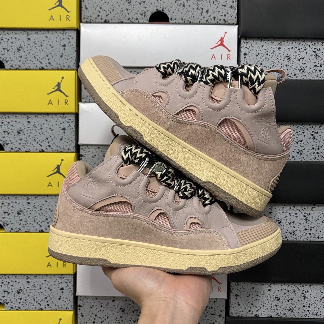 Lanvin Leather Curb Nude Pink Gum Sole DRAG‑A20 - Image 4