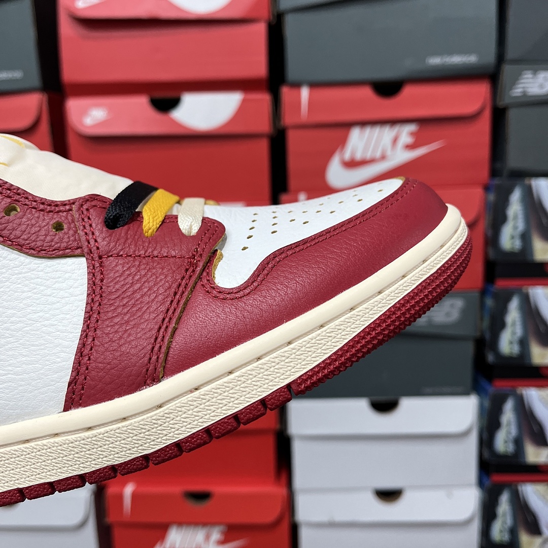 Nike Union LA Chicago Shadow UN Patchwork (Grey Red) - Image 6
