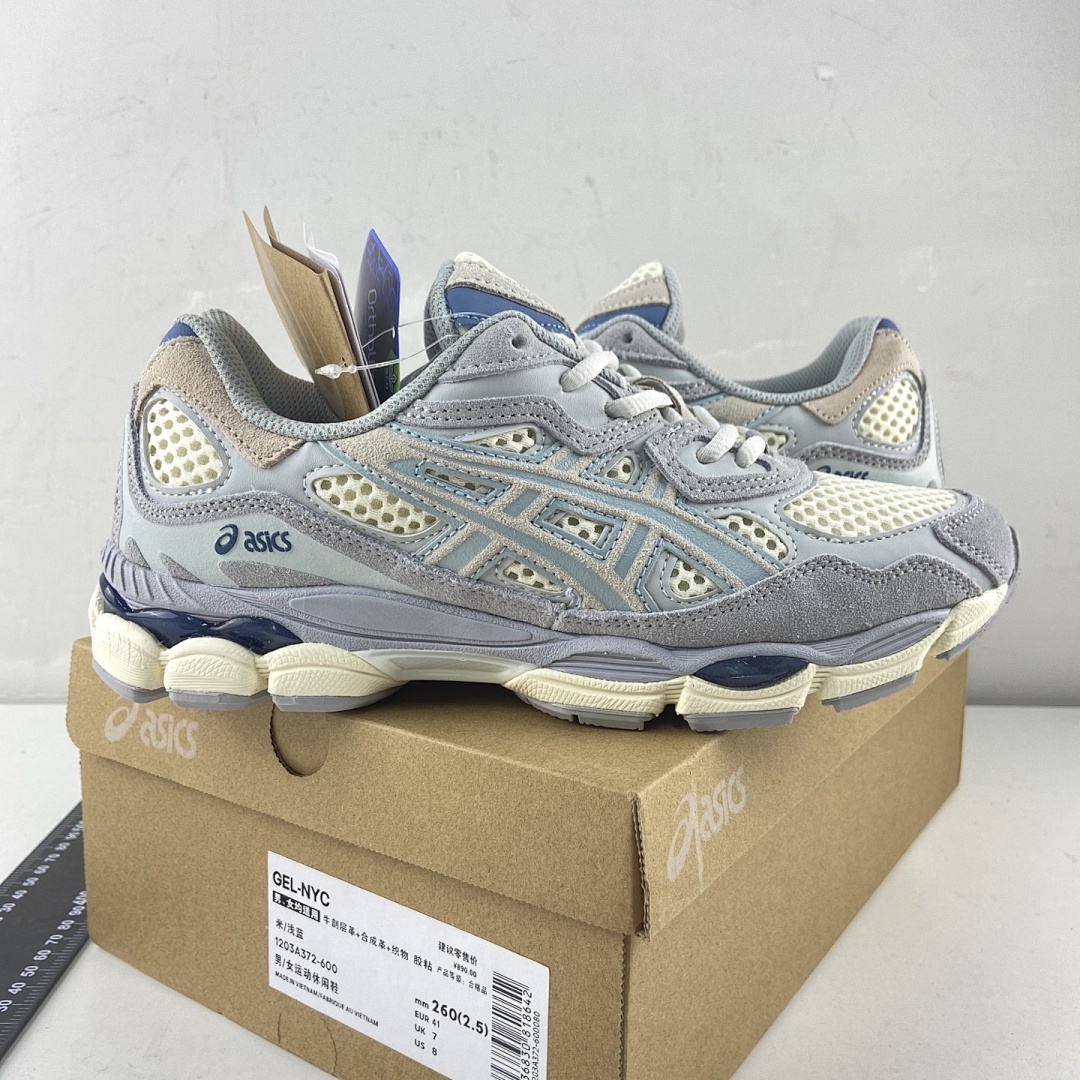 ASICS Gel-NYC Ivory Mid Grey NYC (Cream Light Blue) - Image 5