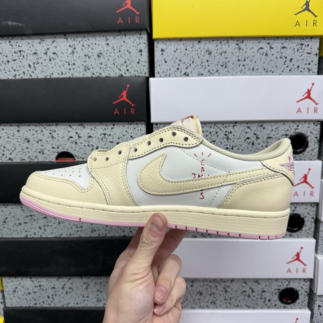 Nike Jordan 1 Retro Low OG SP Travis Scott Shy (Pink) - Image 3