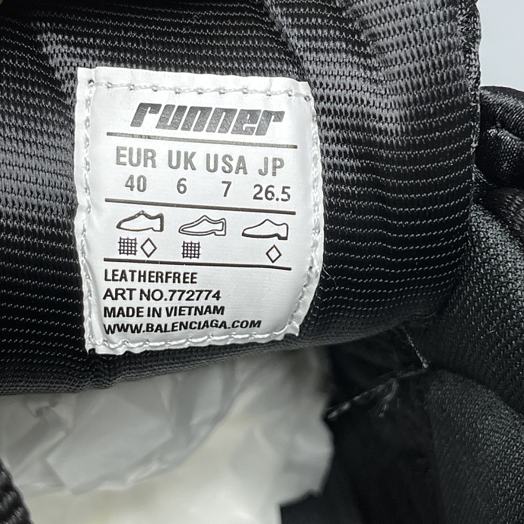 Balenciaga Runner LED Black 7.5 - Image 9