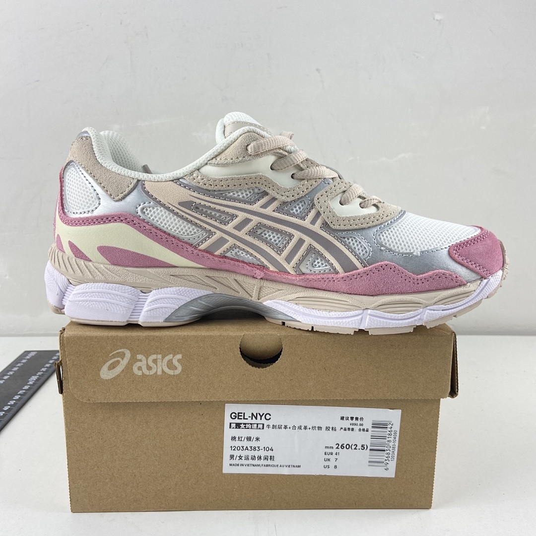 ASICS Gel-NYC Cream Mineral Beige Pink NYC Hot - Image 5