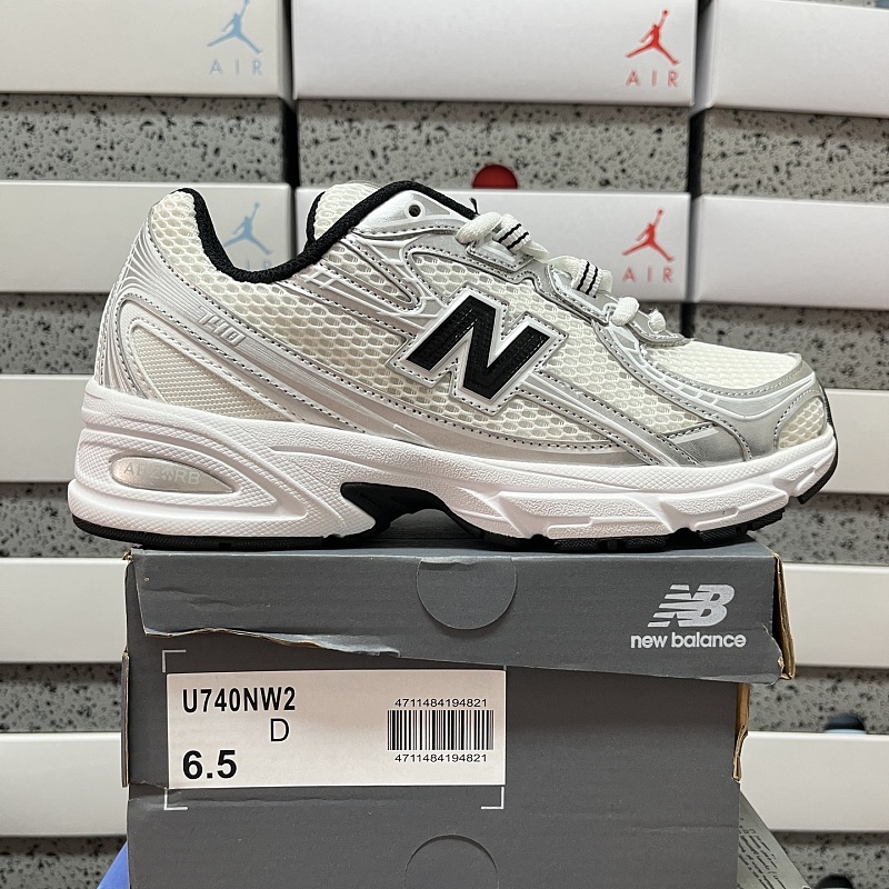 New Balance 740 (White Silver Metallic Navy)