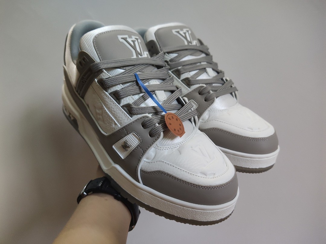 Louis Vuitton LV Trainer (Grey White) - Image 8