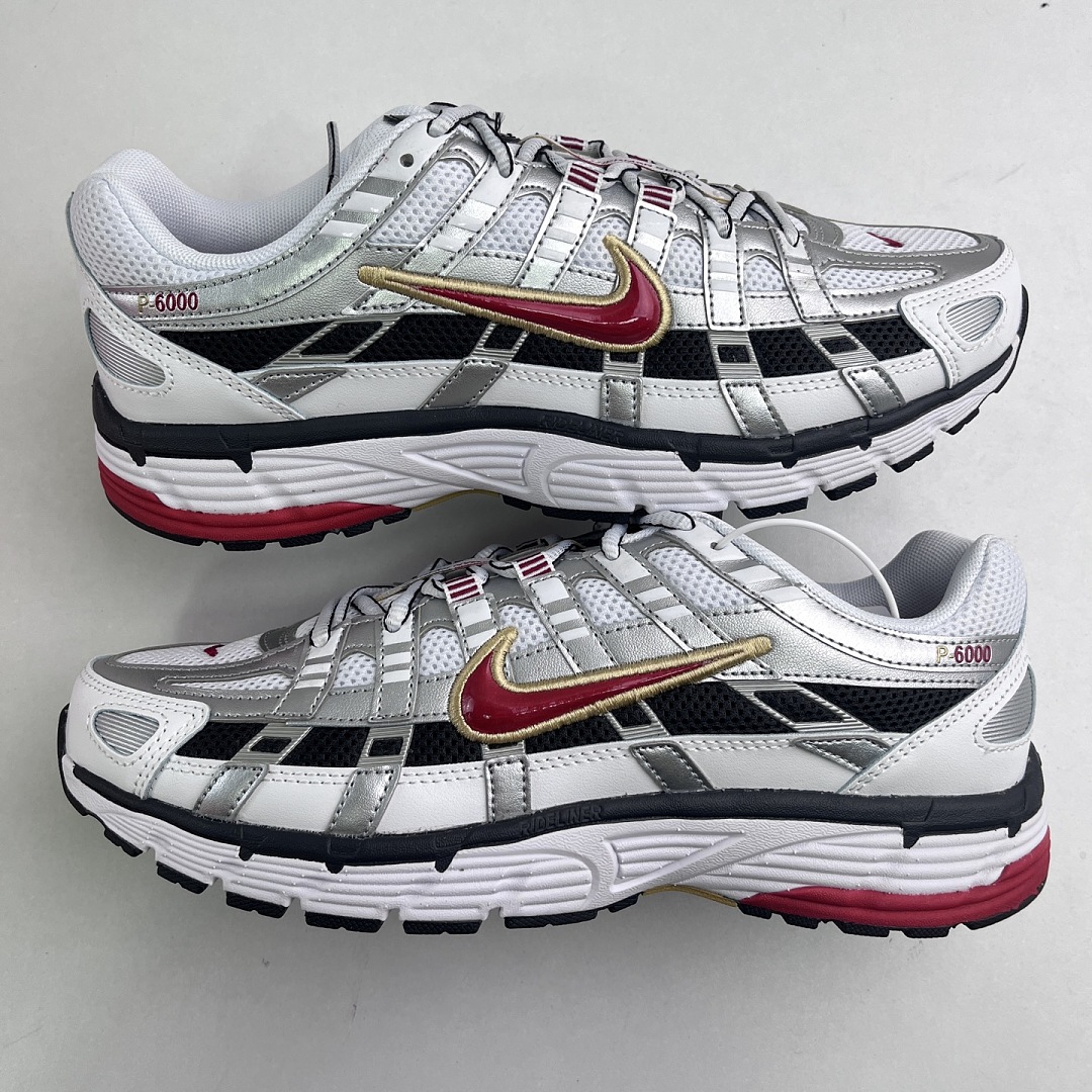 Nike P-6000 White Gold Red BV1021-101 - Image 7