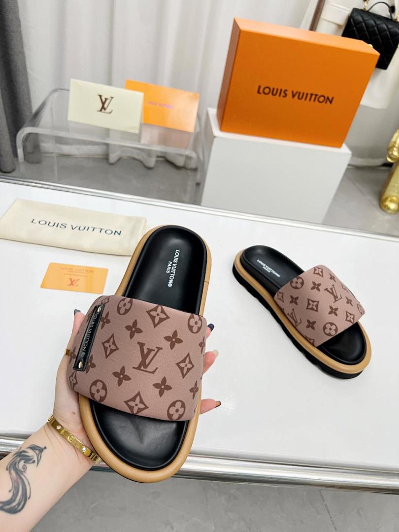 Louis Vuitton Velcro Slippers - Image 6