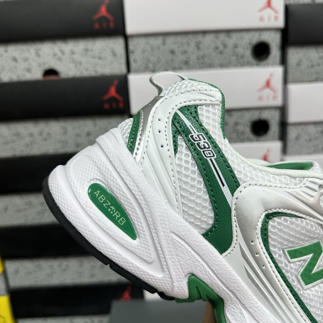 New Balance 530 White Nightwatch (Green) - Image 5