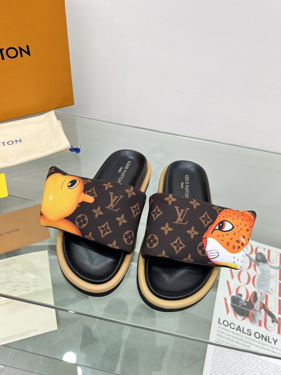 Louis Vuitton Velcro Slippers - Image 10