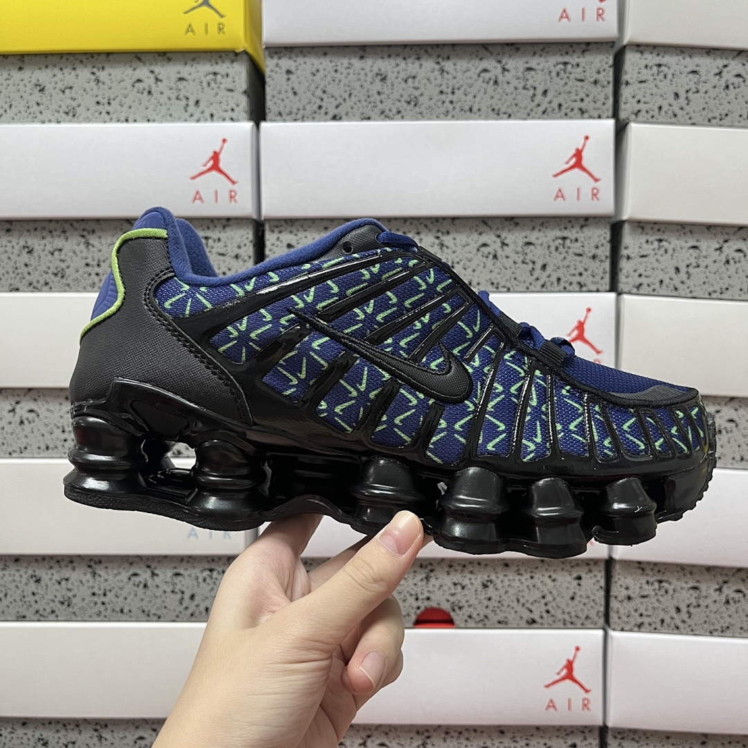 Nike Shox TL Mini Swoosh Obsidian Black Volt - Image 8