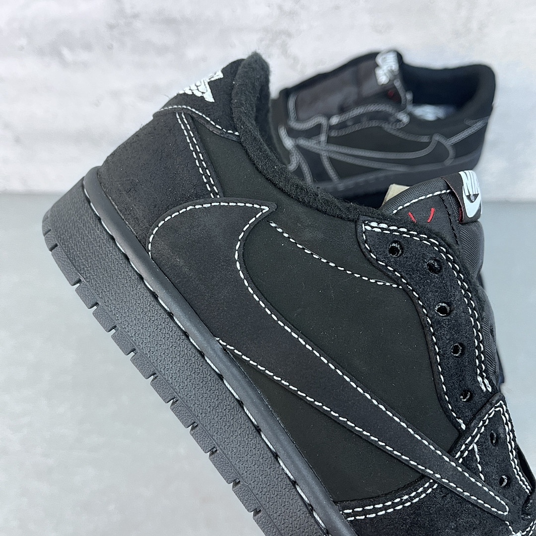 Chanel Travis Scott X Air Jordan 1 Low OG “Black Phantom - Image 7