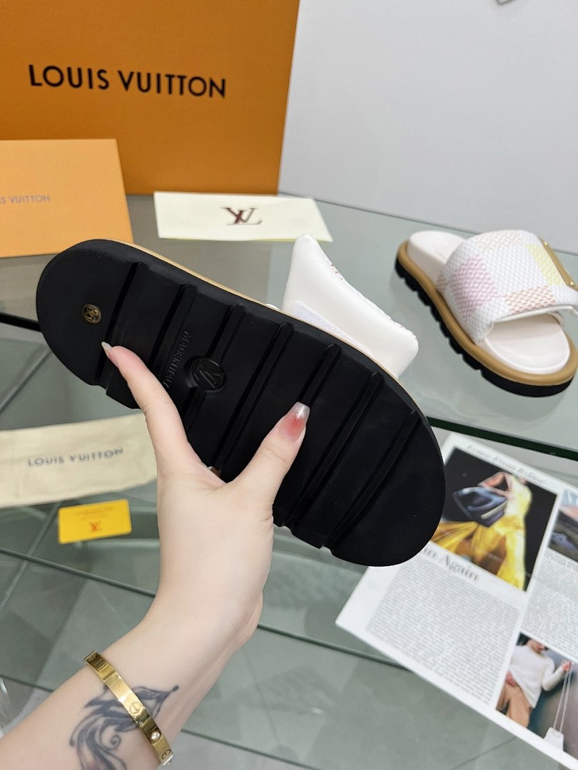 Louis Vuitton Velcro Slippers - Image 7