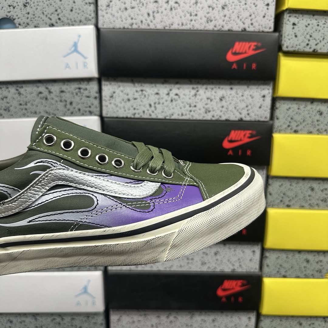Vans LX Old Skool Archive Flame Green V - Image 4
