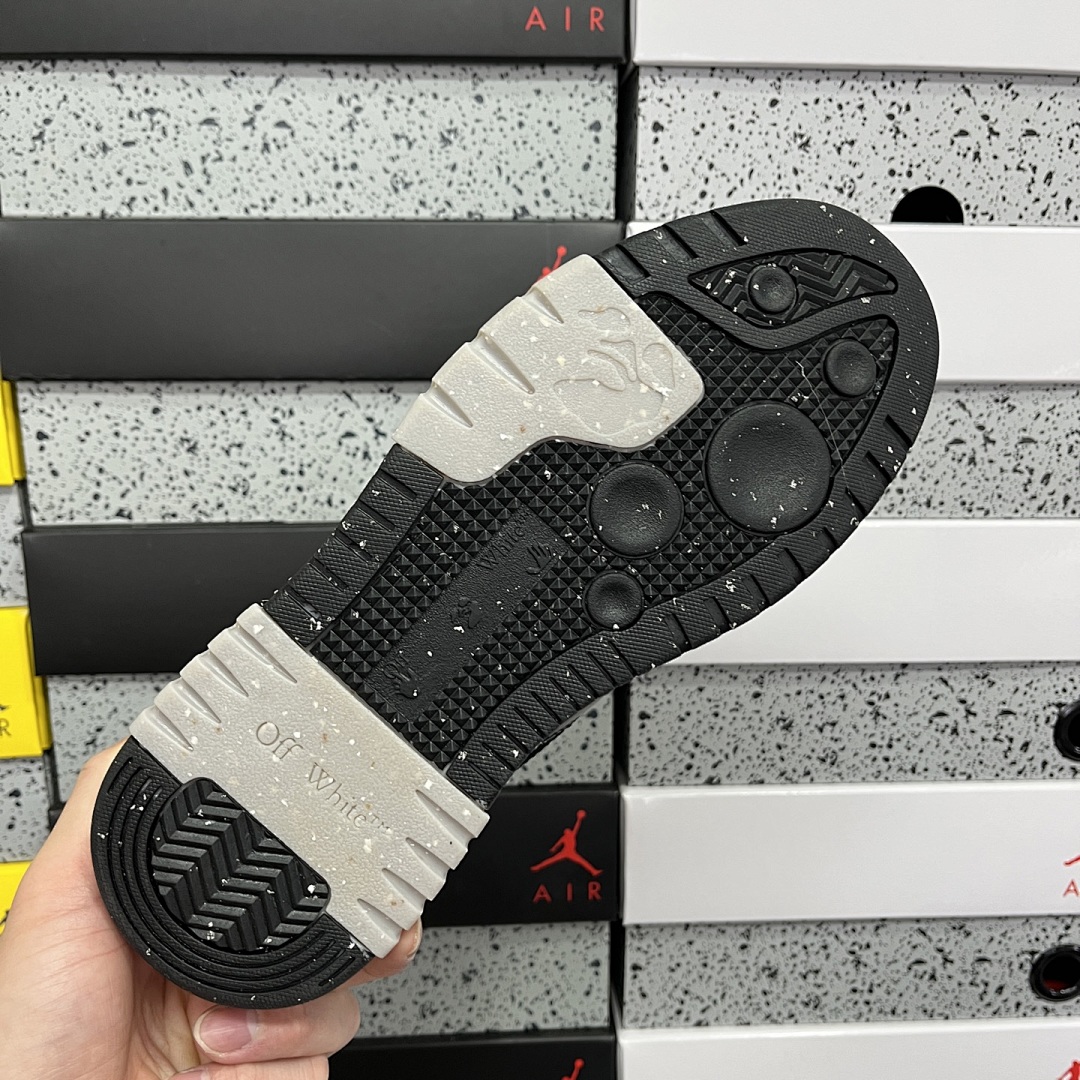 Off-White Out Of Office OOO Low Tops (White Black) - Image 2