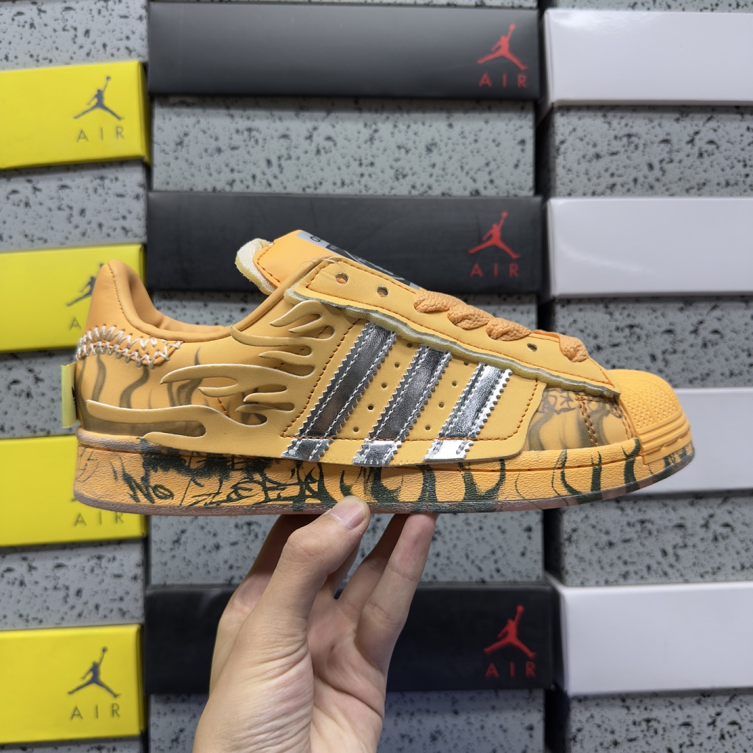 Adidas Superstar Hellstar Hazy (Orange) - Image 7