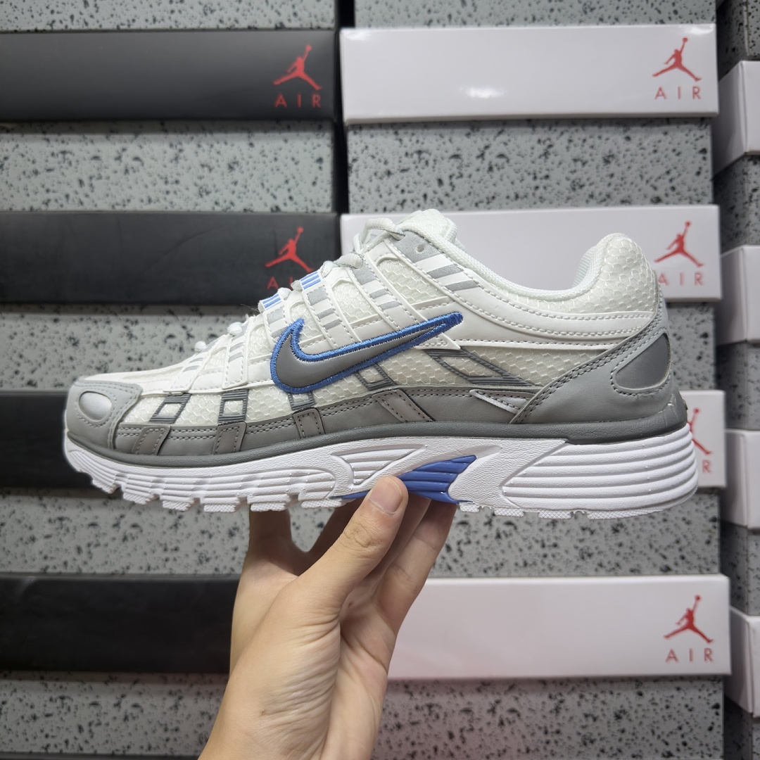 Nike P-6000 (White Metallic Silver Blue) - Image 4