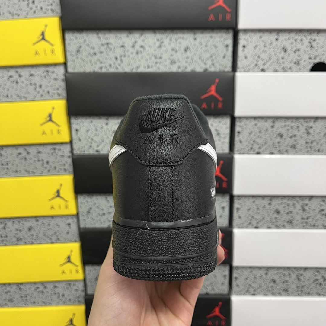Nike Air Force 1 Low Supreme Black White Sup - Image 2