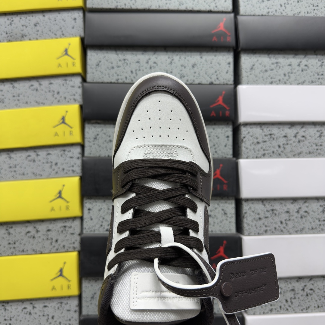 Off-White Out Of Office OOO Low Tops (Chocolate White) - Image 8