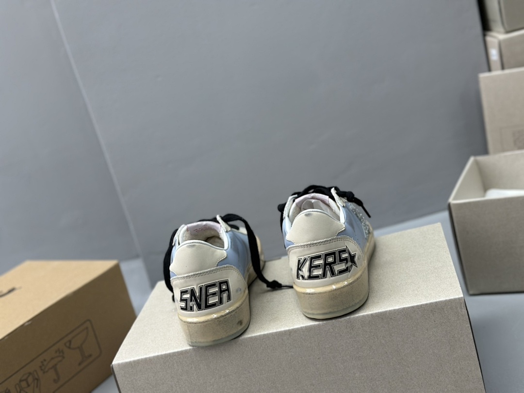 Golden Goose Deluxe Brand Limited Gum Sole Silver Star (White) - Image 5