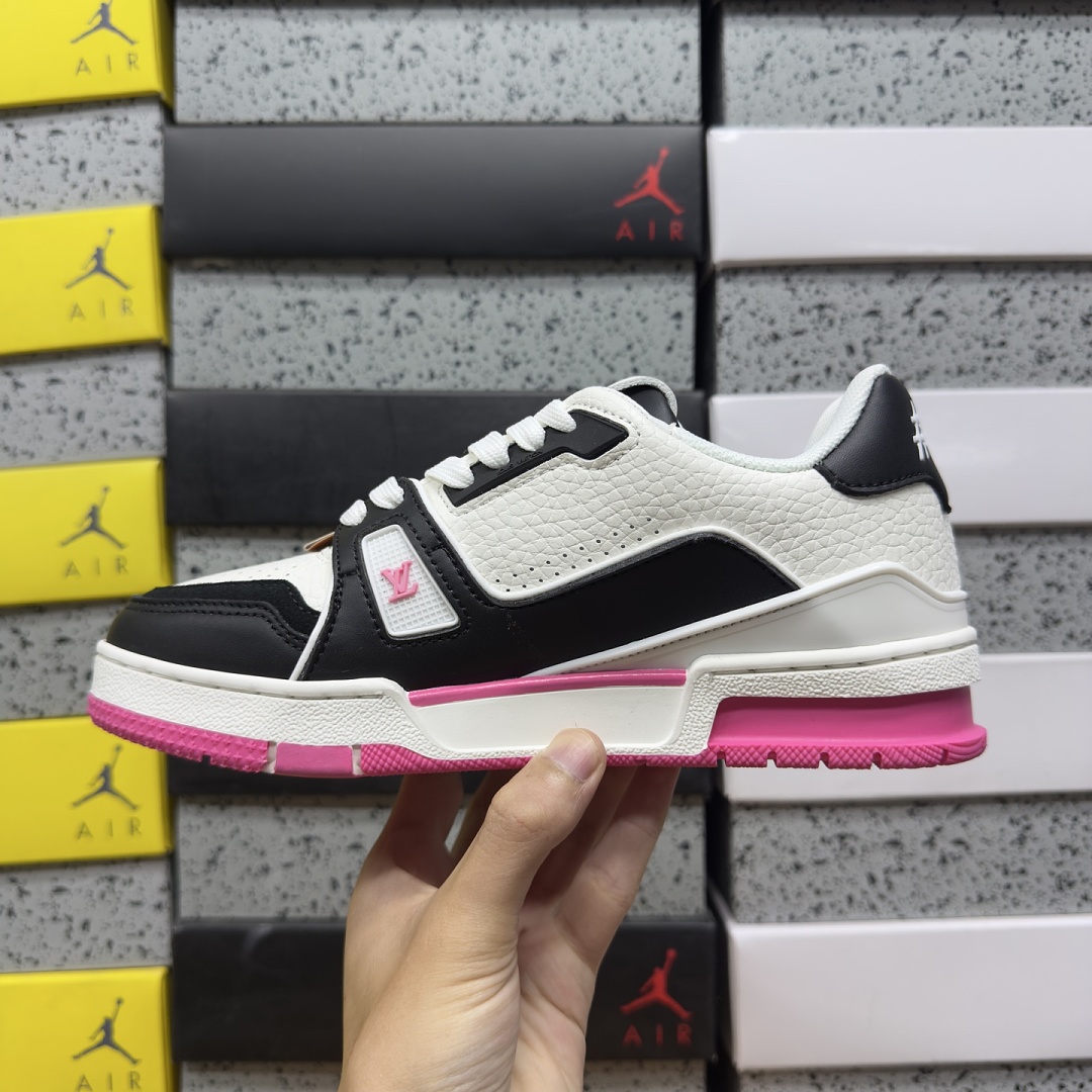 Louis Vuitton Trainer Black Pink BLACK/ - Image 8