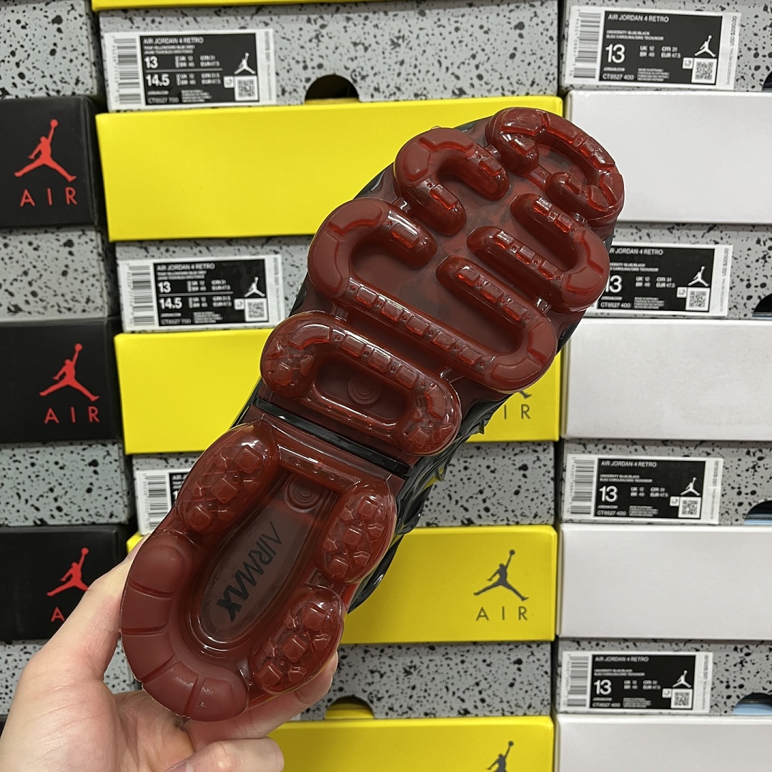Nike Air VaporMax Plus Black Light Smoke Grey Magma (Orange) - Image 7