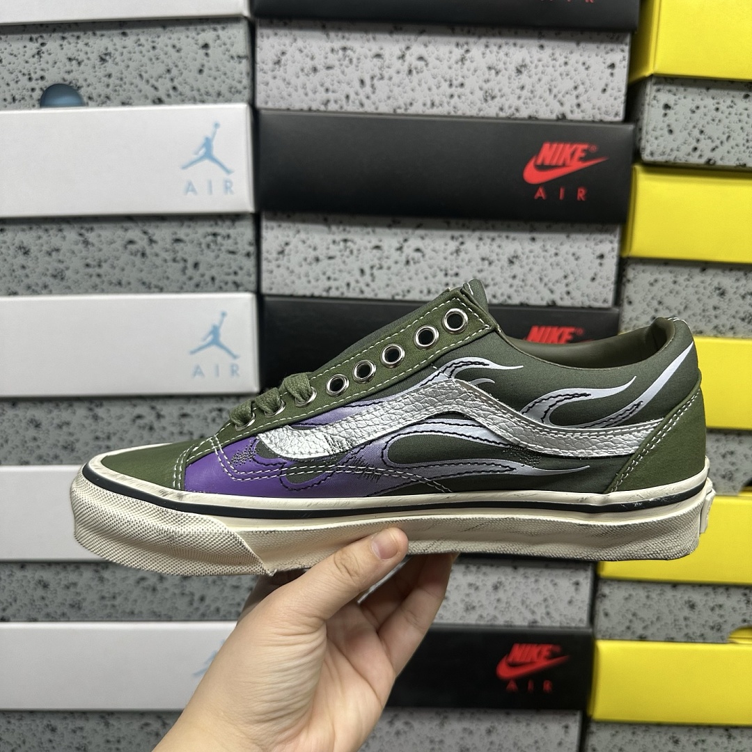 Vans LX Old Skool Archive Flame Green V - Image 6