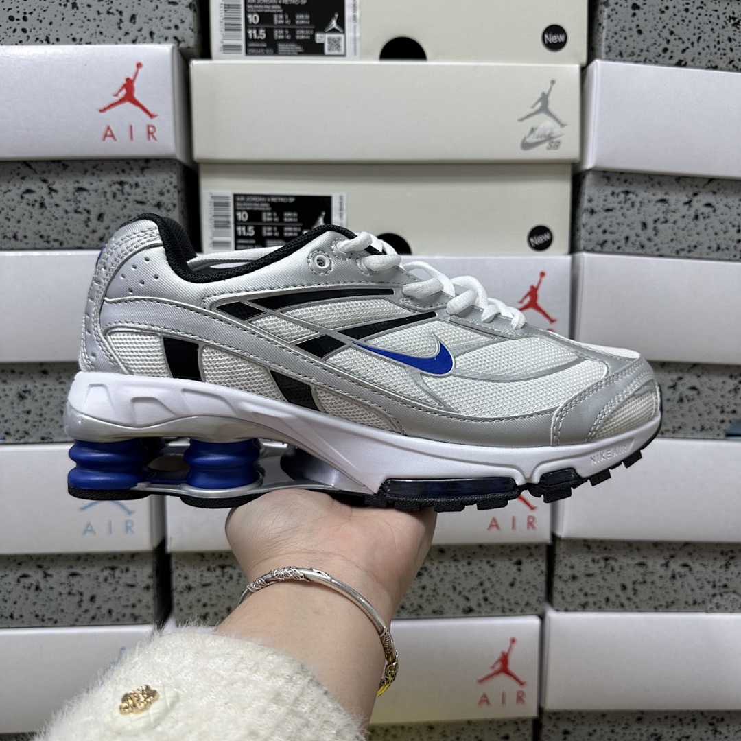 Nike Shox Ride 2 Photon Dust (Metallic Silver Navy) - Image 9