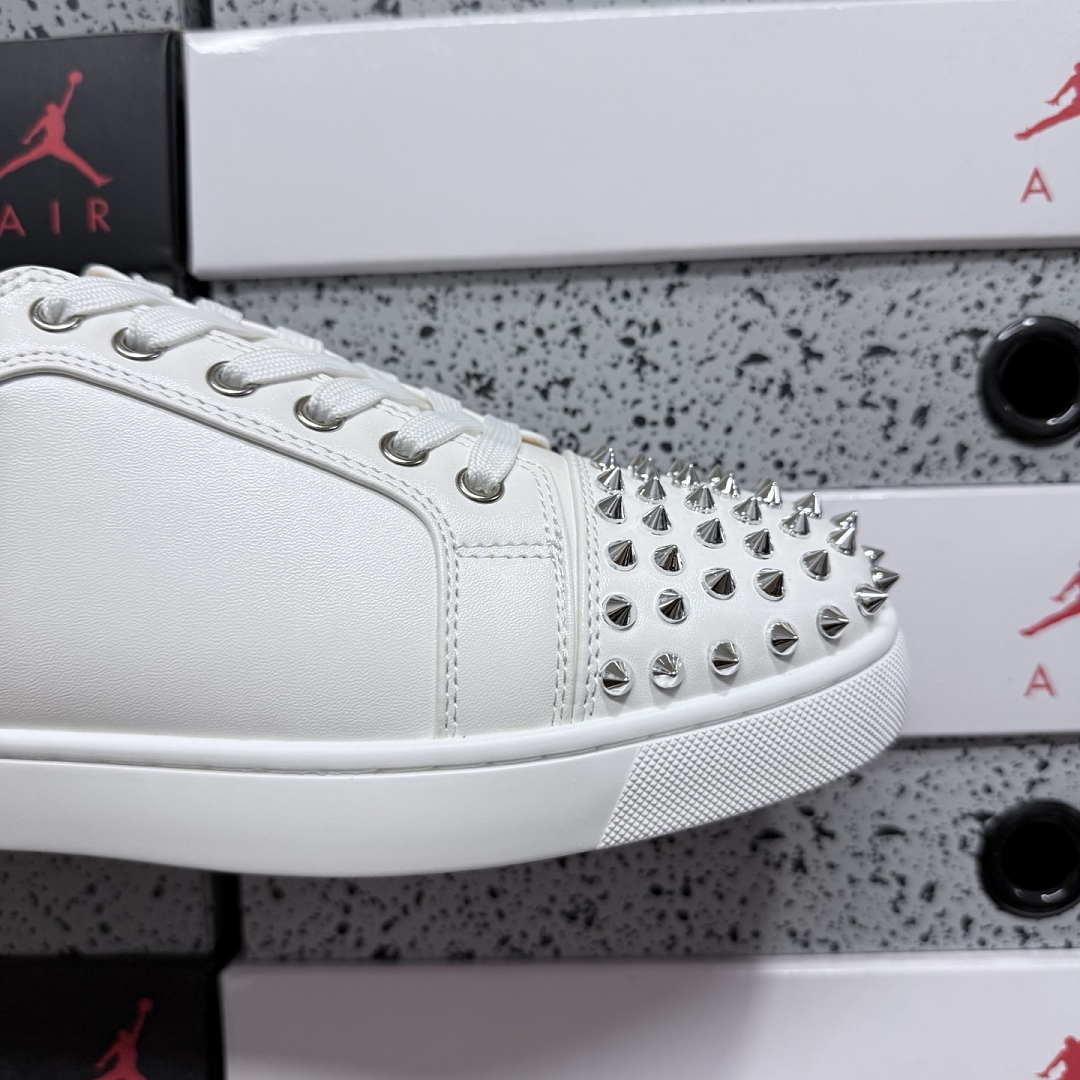 Christian Louboutin CL White Surface Stud - Image 8