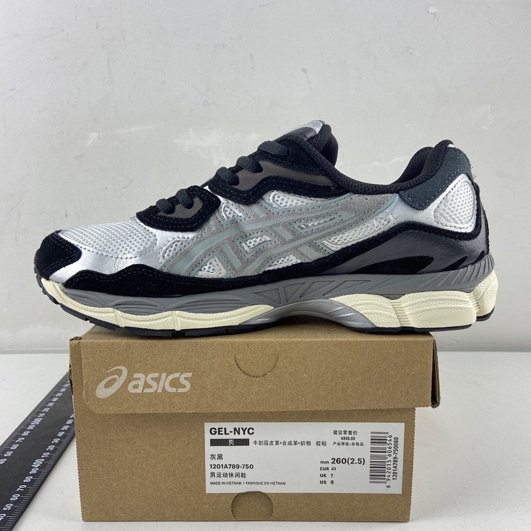 ASICS Gel-NYC Ivory Clay Grey NYC (Black) - Image 2