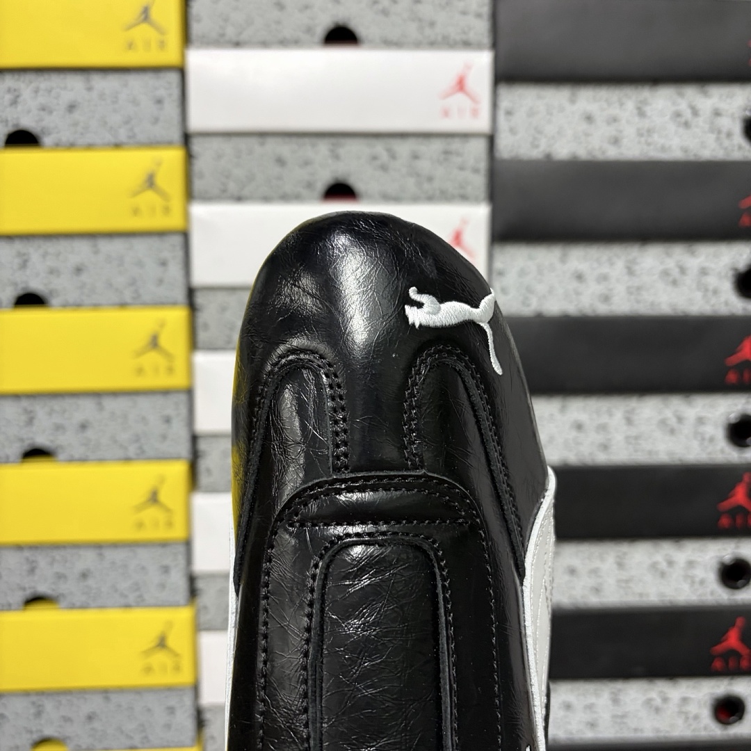 Balenciaga Speedcat Leather (Black White) - Image 3