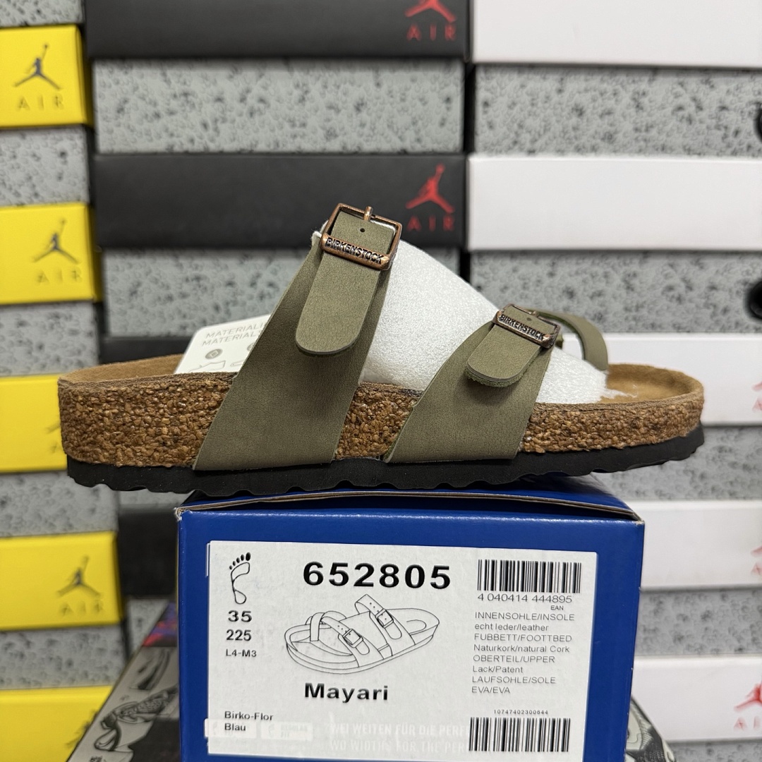 Birkenstock Birken Arizona Birkibuc Double Buckle Flip Flops