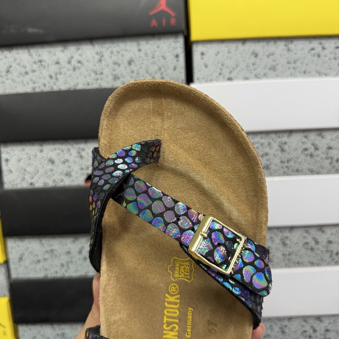 Birkenstock Birken Arizona Birkibuc Double Buckle Flip Flops - Image 3