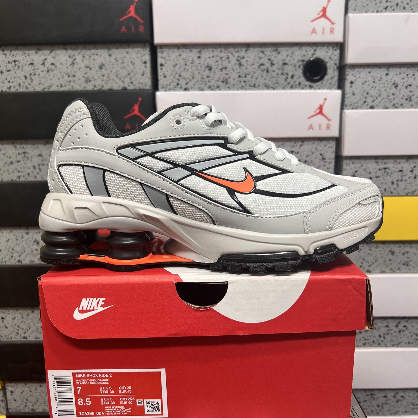 Nike Shox Ride 2 Light Smoke Grey Total (Orange) - Image 10