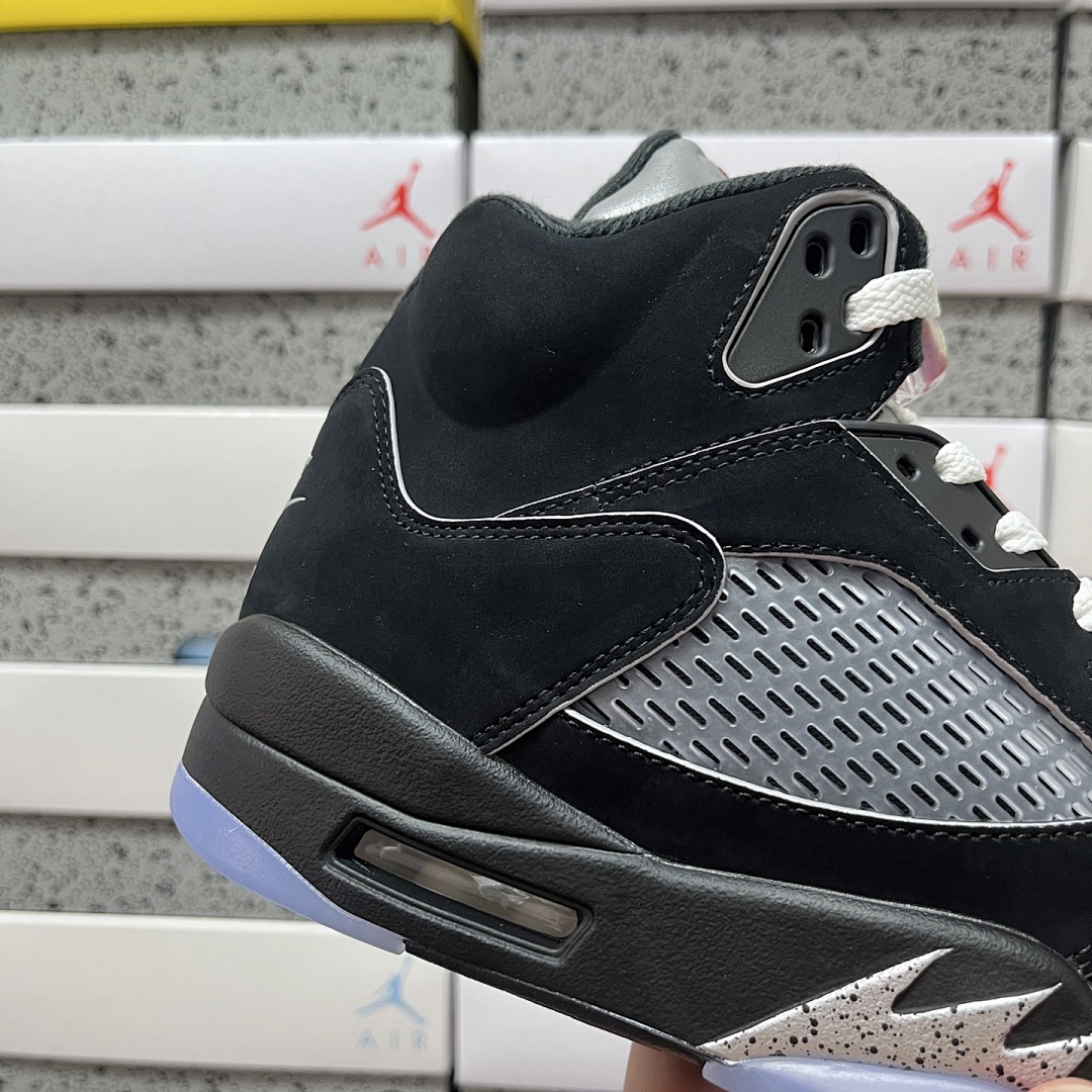 Nike Jordan 5 Retro OG Black Metallic Reimagined HF3975-001 (Silver) - Image 6