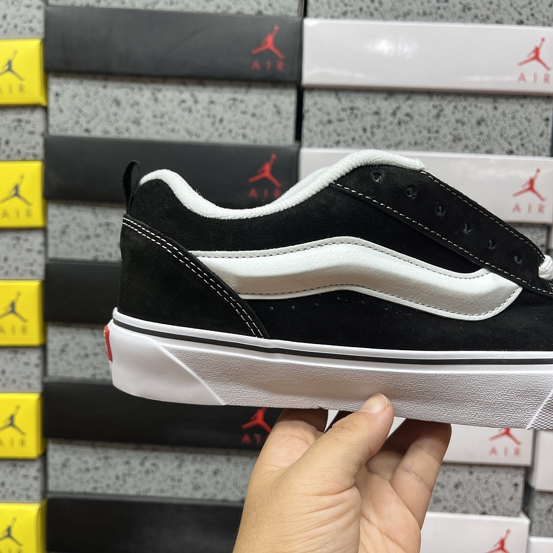 Vans Knu Skool (Black White VN) - Image 3